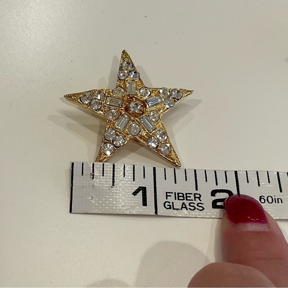 Star & crystal earrings - Picture 5 of 5